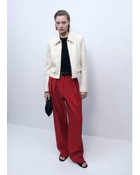 Mango - Jacke Mit Reverskragen Aus Baumwollgemisch - Lyst