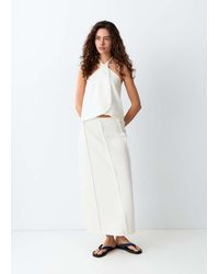MANGO TEEN - Long Skirt With Distressed Details - Lyst