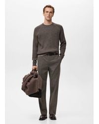 Mango - Wool-Blend Rib-Knit Sweater - Lyst