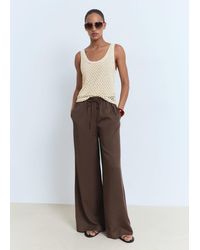 Mango - Crochet Top With Straps - Lyst