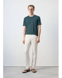 Mango - Slim-Fit Short-Sleeved T-Shirt - Lyst