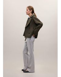 MANGO TEEN - Double-Breasted Wool Blend Coat - Lyst