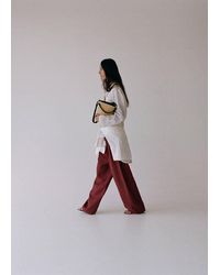 Mango - Small Raffia Bucket Bag - Lyst