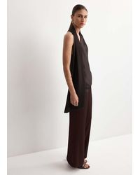 Mango - Scarf Neck Top - Lyst