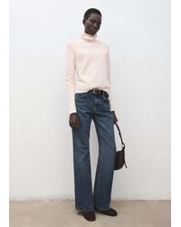 Mango - Turtleneck Knitted Sweater - Lyst