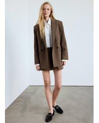 Mango - Houndstooth Skirt With Buckle - Lyst