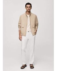 Mango - Cotton Button-Down Utility Jacket - Lyst