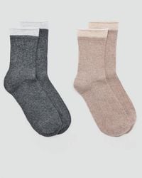 MANGO TEEN - 2 Pack Bicolour Socks - Lyst
