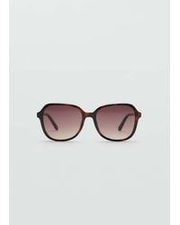 Mango - Squared Frame Sunglasses - Lyst