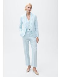 Mango - Linen Suit Waistcoat - Lyst