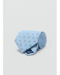 Mango - 100% Silk Patterned Tie - Lyst
