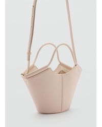 Mango - Mini Shopper-Style Shoulder Bag - Lyst