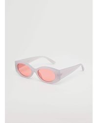 Mango Acetate Frame Sunglasses Pastel - Pink