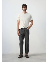 Mango - Sammy Cropped Carrot Fit Jeans - Lyst