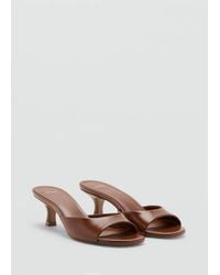 Mango - Kitten Heel Sandals - Lyst