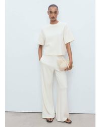 Mango - Cotton Short-Sleeved T-Shirt - Lyst