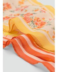 Mango - Set 2 Foulard Stampa Floreale Arancione - Lyst