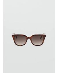 Mango - Squared Frame Sunglasses - Lyst