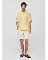 Mango - Modal Shirt With Bowling Collar - Lyst