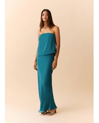 MANGO TEEN - Bandeau Top With Texture - Lyst