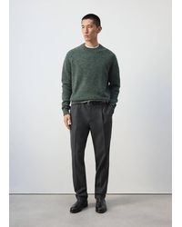 Mango - 100% Italian Wool Knitted Jumper - Lyst