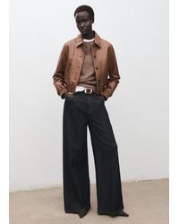 Mango - Oversized Sweater With Ribbed Trim - Lyst