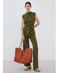 Mango - Strickpullunder Mit Gürtel - Lyst