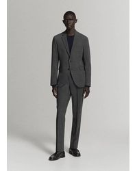 Mango - Stretch Fabric Super Slim-Fit Suit Trousers - Lyst