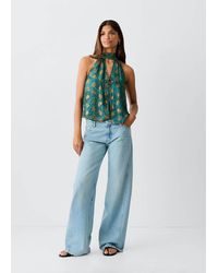 MANGO TEEN - Printed Halter Top - Lyst