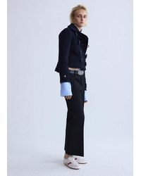 Mango - Low-Rise Cropped Trousers - Lyst