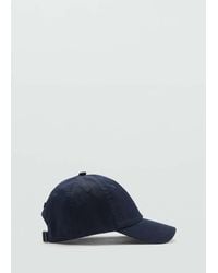 Mango - Cotton Visor Cap - Lyst