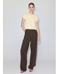 Mango - Short-Sleeve Knitted T-Shirt - Lyst