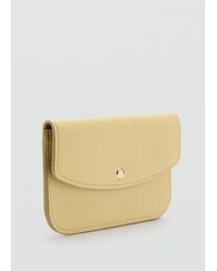 Mango - Wallet With Button Flap - Lyst