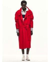 Mango - Woollen Coat With Belt - Lyst