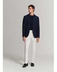 Mango - Linen-Cotton Blend Trousers With Adjustable Drawstrings - Lyst