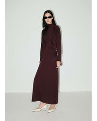 Mango - Ruched Side Knitted Dress - Lyst