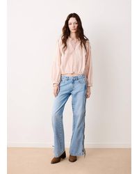 MANGO TEEN - Straight-Leg Jeans With Cord Detail - Lyst