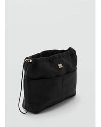 Mango - Nylon Toiletry Bag With Pockets - Lyst