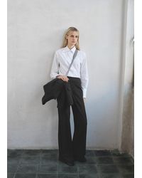 Mango - Pinstripe Suit Trousers - Lyst