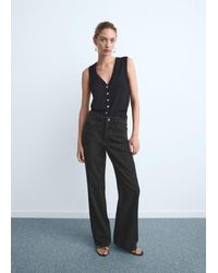 Mango - Danila Wide Leg High-Rise Jeans - Lyst