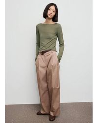 Mango - Boat Neck T-Shirt - Lyst