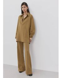 Mango - Oversized Shirt With A Shirt Collar - Lyst