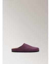 Mango - Minimalist Leather Clogs - Lyst