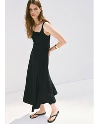 Mango - A-Line Crinkle Effect Dress - Lyst