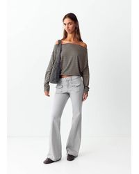MANGO TEEN - Flared Jeans With Studs - Lyst