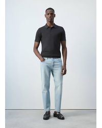 Mango - Ben Cropped Tapered-Fit Jeans - Lyst
