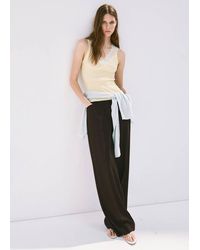 Mango - Lace Lyocell Top - Lyst