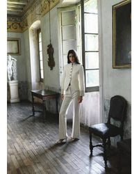Mango - Jacket With Jewel-Button Strip Collar - Lyst