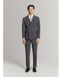 Mango - Monaco Double-Breasted Slim-Fit Suit Jacket - Lyst