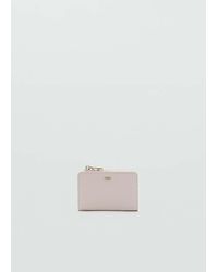 Mango - Small Wallet With Saffiano Effect - Lyst